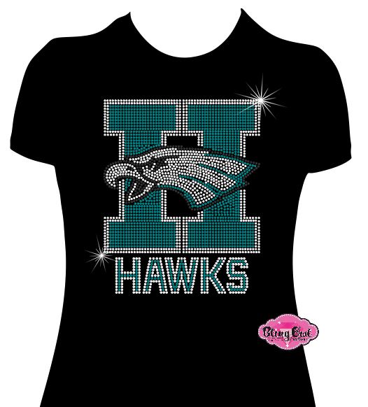 Hawks Head 2 Womens Fitted Tshirt