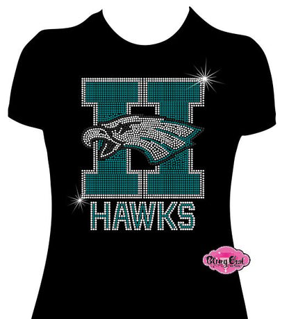 Hawks Head 2 Womens Fitted Tshirt