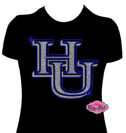 HU Single Logo 10 in Scoop Neck Womens Fitted