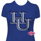 HU Single Logo 10 in Scoop Neck Womens Fitted