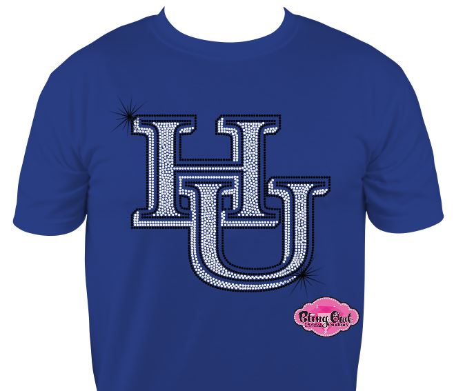 HU Logo 10 inch Scoop Neck Unisex Tee