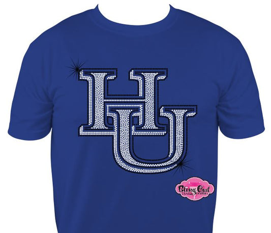 HU Logo 10 inch Scoop Neck Unisex Tee