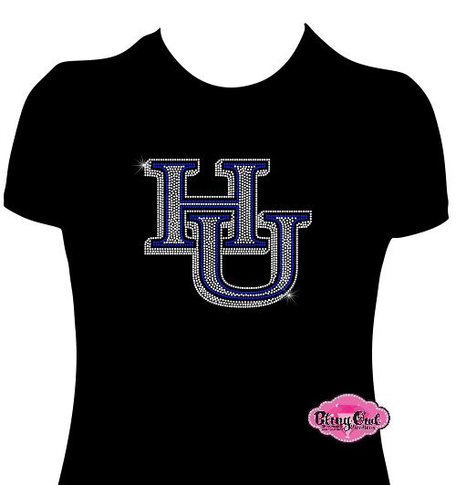 HU Single Logo 7 in Scoop Neck Womens Fitted