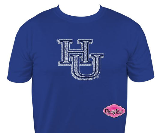HU Logo 7 inch Scoop Neck Unisex Tee