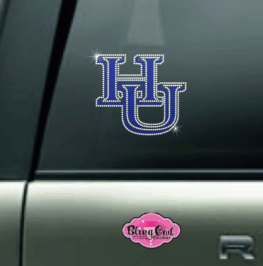 HU Hampton Bling Decal