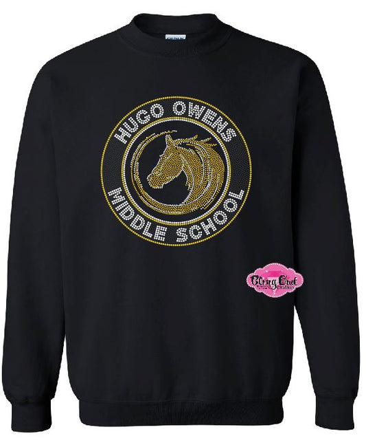 Hugo Owens Circle Mustang Crewneck