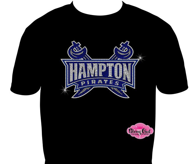 HU Hampton Pirates Scoop Neck Unisex Tee