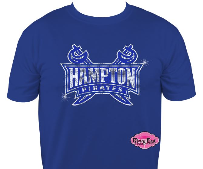 HU Hampton Pirates Scoop Neck Unisex Tee