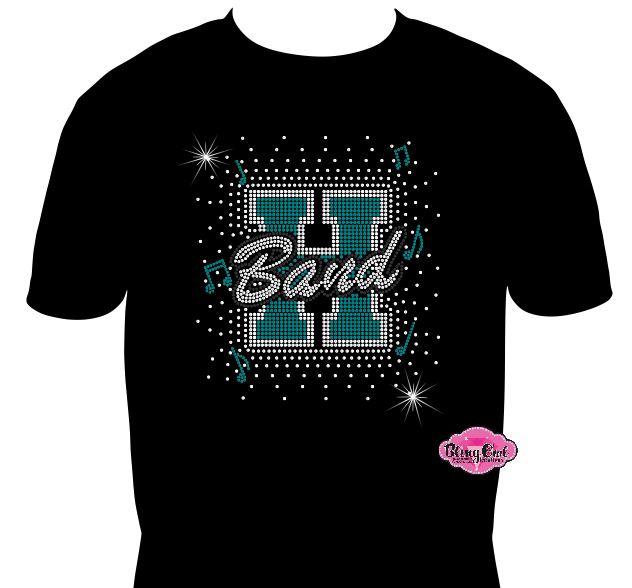 H Band Scatter Music Notes Unisex Short Sleeve Tshirt
