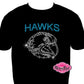 hickory hawks mascot spirit_wear rhinestones sparkle bling