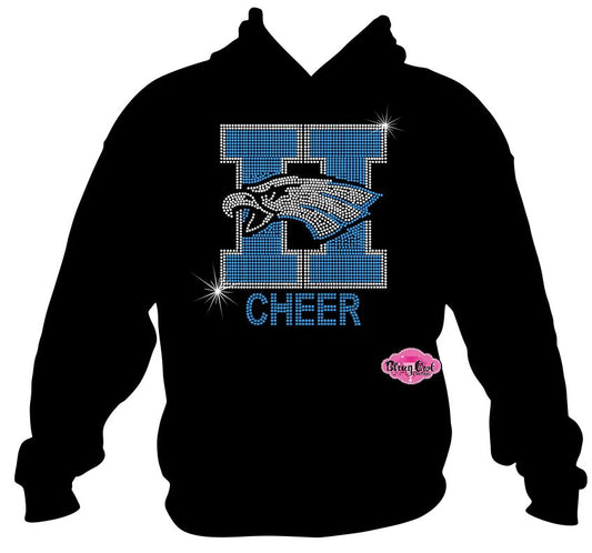 Hawks Head H Cheer Sweatshirt Unisex