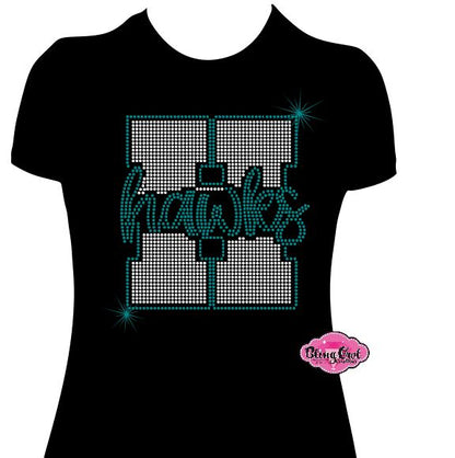 Hawks H 1 Womens Fitted Tshirt