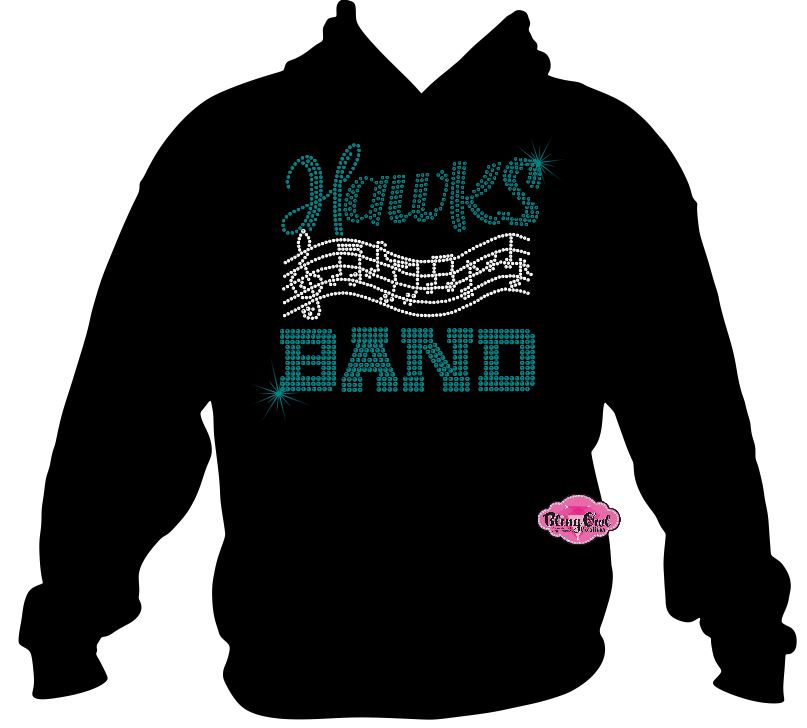 Hawks Band Notes 2 Sweatshirt Unisex