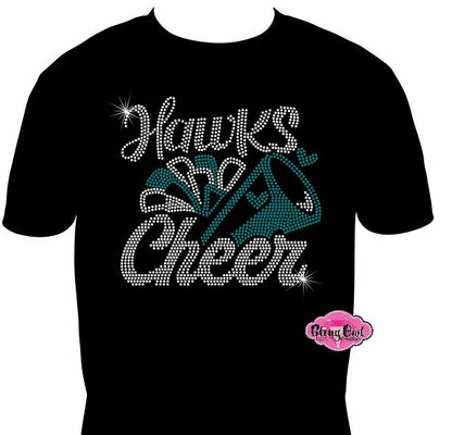 Hawks Cheer Megaphone Unisex Tshirt
