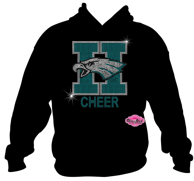 Hawks Head H Cheer Sweatshirt Unisex