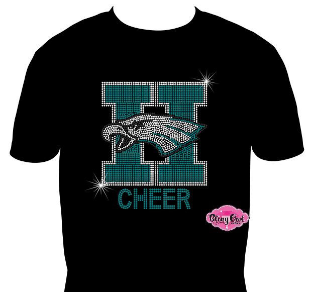 Hawks Head H Cheer Unisex Tshirt