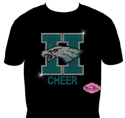 Hawks Head H Cheer Unisex Tshirt