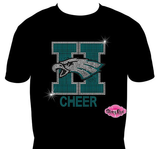 Hawks Head H Cheer Unisex Tshirt