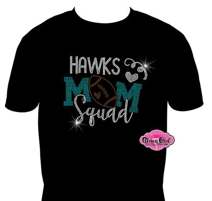 Hawks Mom Squad Football Unisex Tshirt