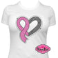 Heart Cancer Ribbon (Rhinestone Design)