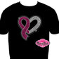 Heart Cancer Ribbon (Rhinestone Design)
