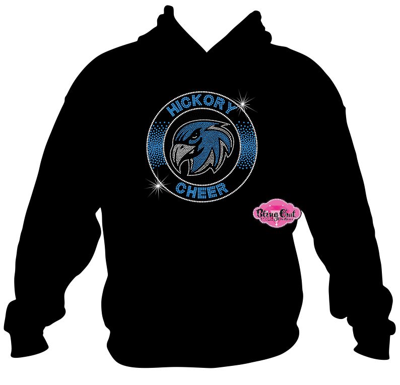 Hickory Hawks Cheer Circle Sweatshirt Unisex