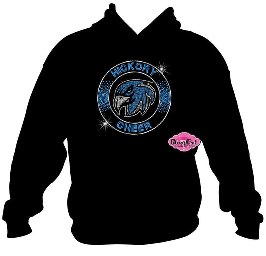 Hickory Hawks Cheer Circle Sweatshirt Unisex