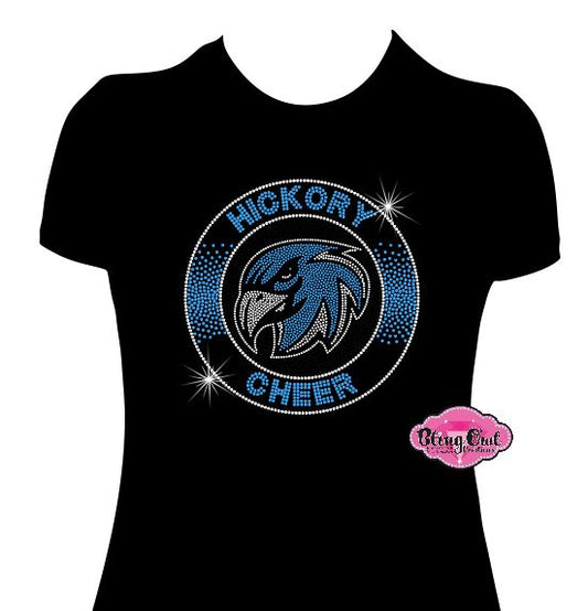 Hickory Hawks Cheer Circle Womens Fitted