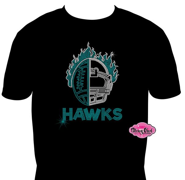 Hawks Flame Helmet Unisex Tshirt