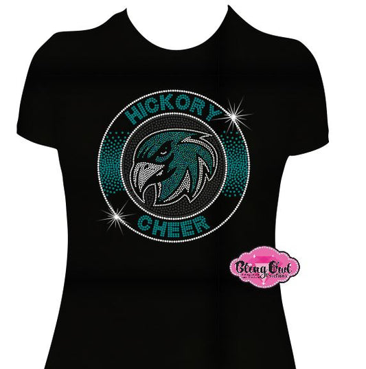 Hickory Hawks Cheer Circle Womens Fitted
