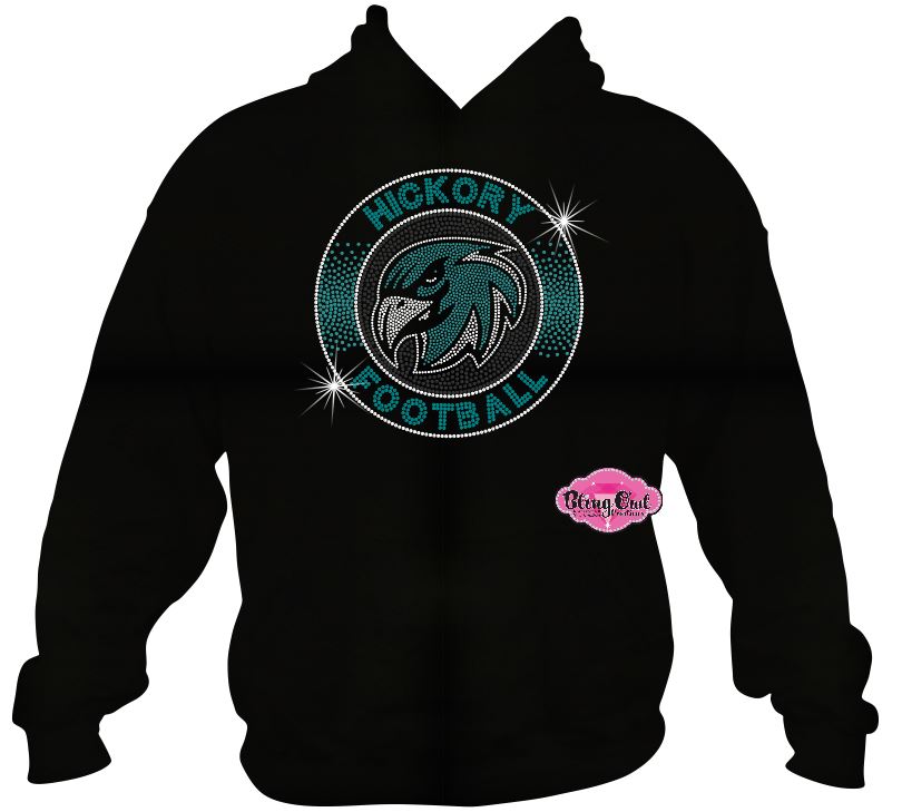Hickory Football Circle Sweatshirt Unisex