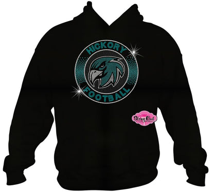 Hickory Football Circle Sweatshirt Unisex