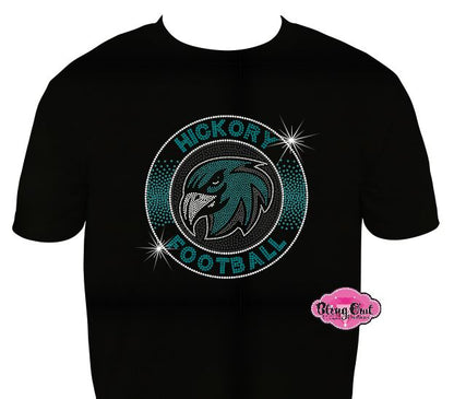 Hickory Football Circle Unisex Tshirt