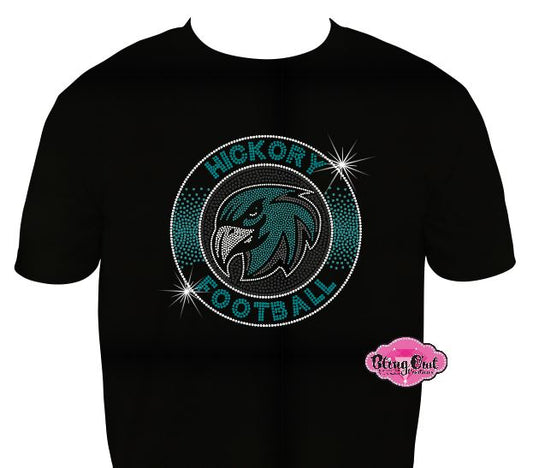 Hickory Football Circle Unisex Tshirt