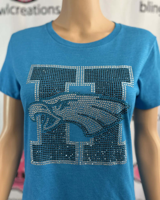 Hawks Head 2 Womens Fitted Tshirt (Sample)
