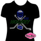 Goalie hockey number shirt bedazzled rhinestones game day proud hockey mom hockey sticks