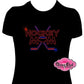 hockey Mom tshirt bedazzled hockey sticks puck rhinestones sparkle.