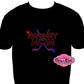 hockey Mom tshirt bedazzled hockey sticks puck rhinestones sparkle.