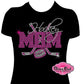 hockey mom tshirt bedazzled hockey sticks puck rhinestones sparkle
