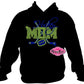 hockey mom tshirt bedazzled hockey sticks puck rhinestones sparkle