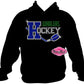 hockey whalers tshirt bedazzled hockey sticks puck rhinestones sparkle