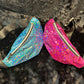 Fanny Pack Holographic Hot Pink/Turquoise