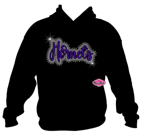Hornets Scatter Script Sweatshirt Unisex