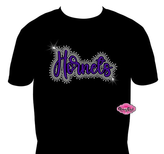 Hornets Script Scatter Adult Unisex Tshirt