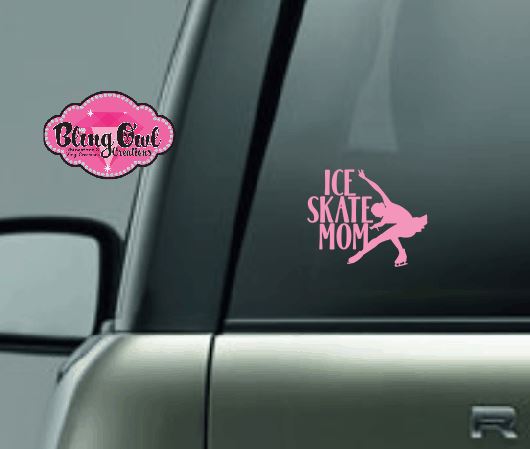 Ice Skating mom decal figure skater spirit rink