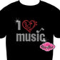 i heart music singing mom music notes marching band school spirit wear rhinestone bling sparkle bedazzled