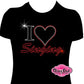 I heart Singing (Rhinestone Design)
