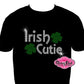 irish cutie shamrock green st patrick day shirt rhinestones sparkle bling