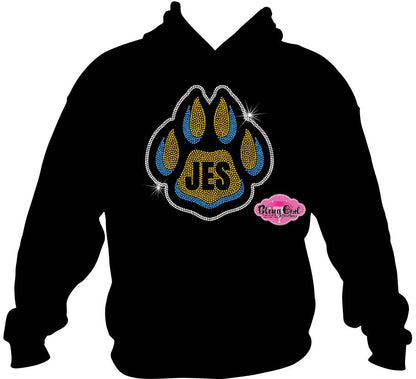 Jarvisburg JES Paw Print Adult Unisex Sweatshirt