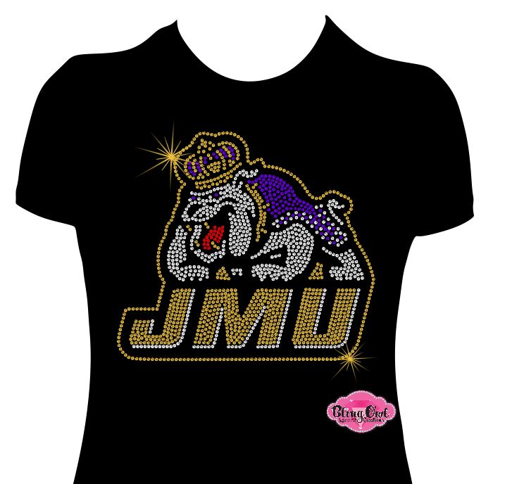 James Madison University Duke Dog Womens Cut Scoop Neck